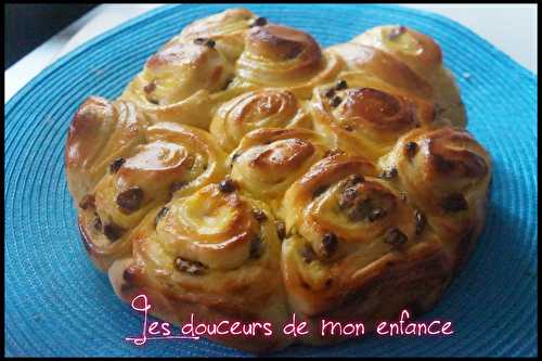 Chinois crème pâtissière raisins secs 2