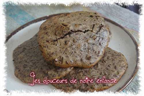 Cookies au chocolat noir points ww - Les douceurs de mon enfance