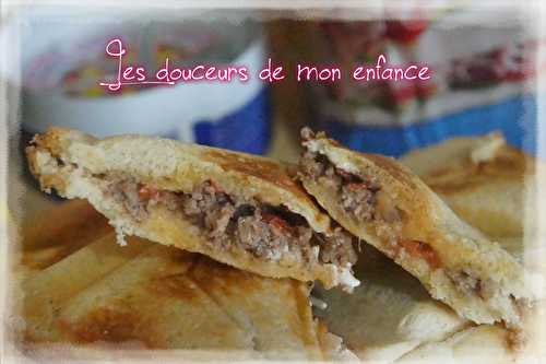 Croques - sandwich à la viande haché vache qui rit