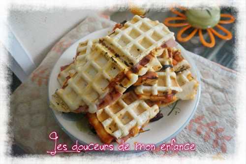 Gaufre pizza