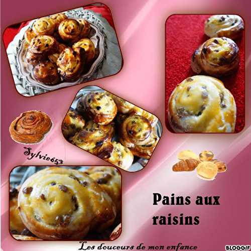 Pains aux raisins briochés