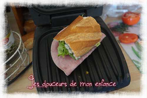 Panini  léger et gourmand  avec point ww