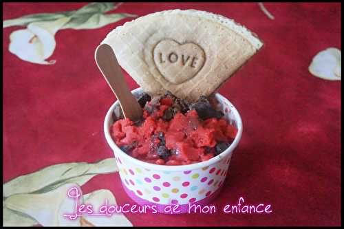 Sorbet fraise avec 1 seul ingrédient