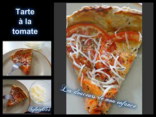 Tarte fine a la tomate et a la moutarde