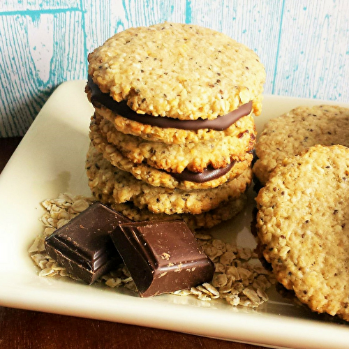 Biscuits fourrés au chocolat