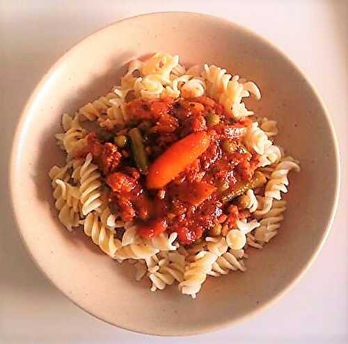 Fusili à la bolognaise {végétalien}