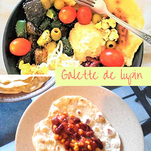 Galette de lupin façon fajitas