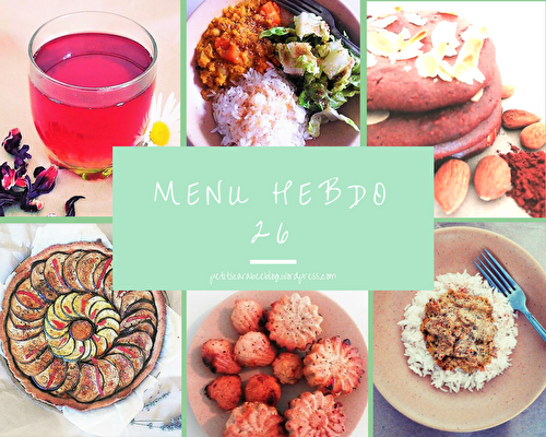 Menu hebdo #26