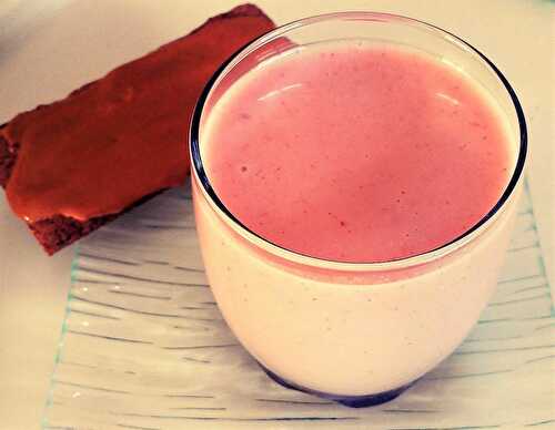 Milk-shake banane-framboise