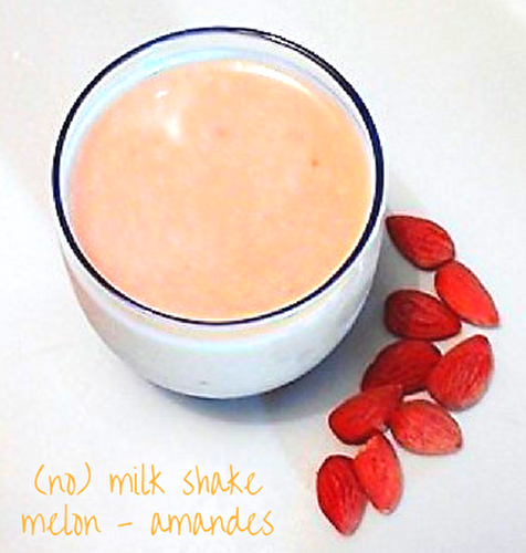 Milk shake melon – amande {végétalien}