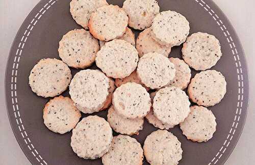 Petits biscuits sésame-citron-gingembre {végétalien}