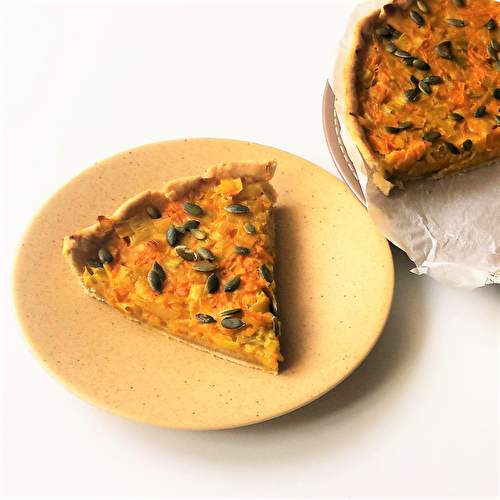 Quiche aux légumes et curcuma