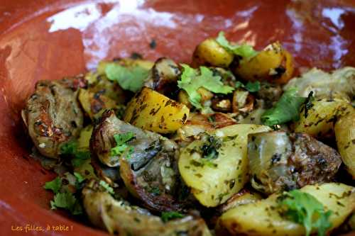 Artichauts et pommes de terre en chermoula