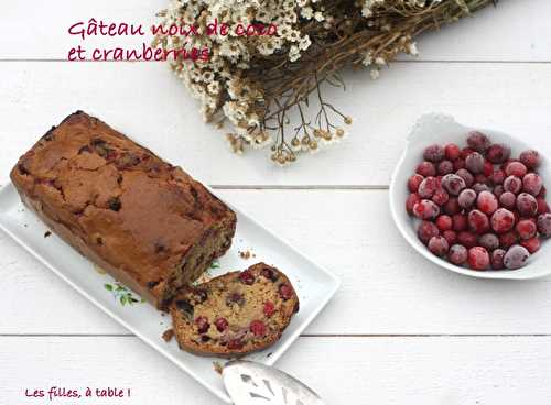 Cake noix de coco cranberries