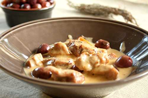 Collier de veau sauté aux olives