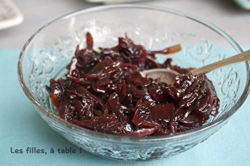Confit d’oignons rouges au vinaigre balsamique