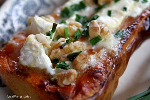 Courge butternut gratinée au Brillat-savarin