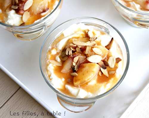 Crème de fromage blanc et compotée de fruits