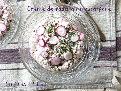 Crème de radis au mascarpone