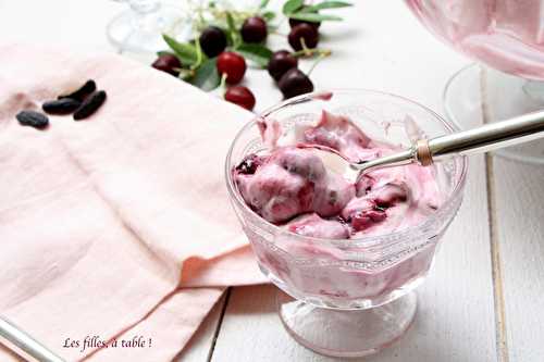 Crème de yaourt grec et compotée de cerises