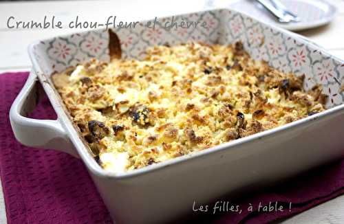 Crumble de chou-fleur et chèvre