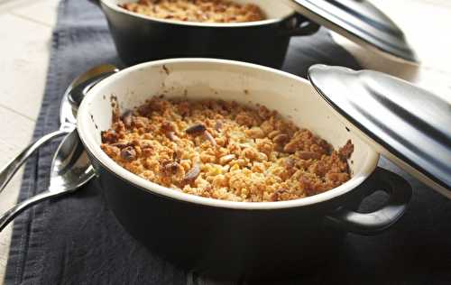 Crumble de courge butternut et pignons