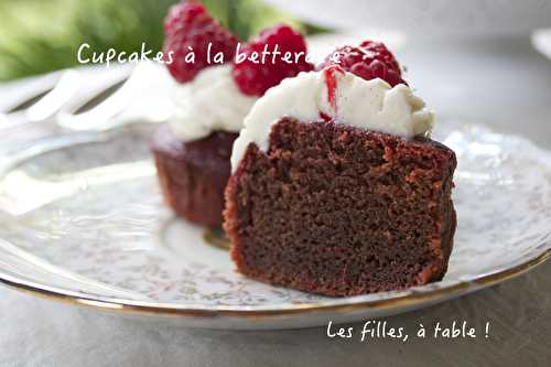 Cupcakes à la betterave, crème vanille et framboises (Recettes autour d’un ingrédient #18)