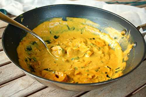 Curry thai de crevettes au lait de coco