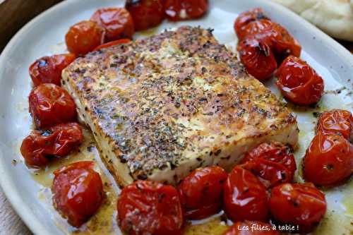 Feta grillée et tomates cerises