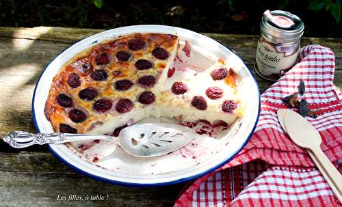 Flan aux cerises et fève tonka