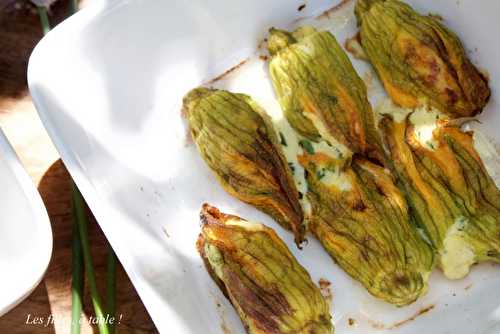 Fleurs de courgettes farcies à la ricotta