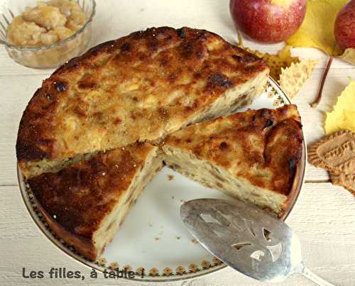 Fondant aux pommes et spéculoos