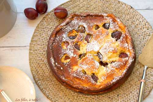 Gâteau au fromage blanc et prunes d’ente