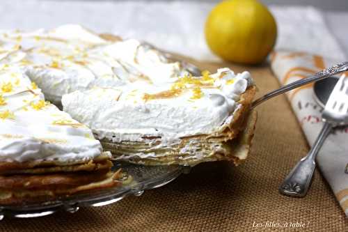 Gâteau de crêpes à la crème de citron bergamote