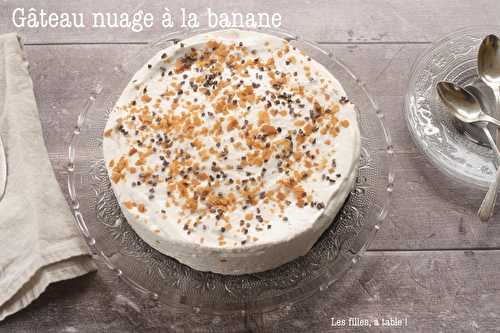 Gâteau nuage glacé à la banane