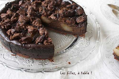 Gâteau pâtissier chocolat et poires