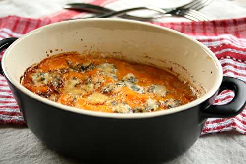 Gratin de courge butternut au bleu