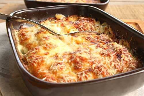 Gratin de courgettes et ravioles