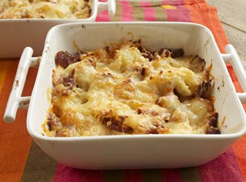 Gratin de ravioles au chorizo