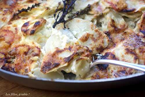 Gratin de topinambours au gorgonzola