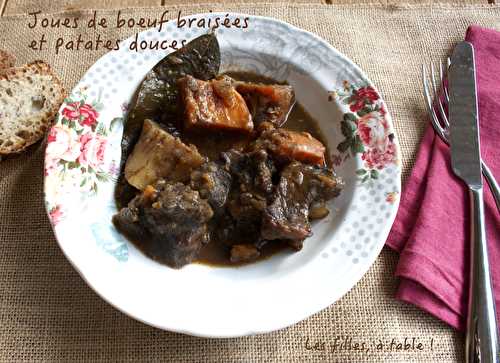 Joues de boeuf braisées aux patates douces