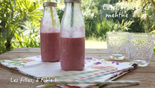 Lassi fraises et menthe