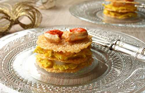 Mille-feuilles de Saint-Jacques au curcuma