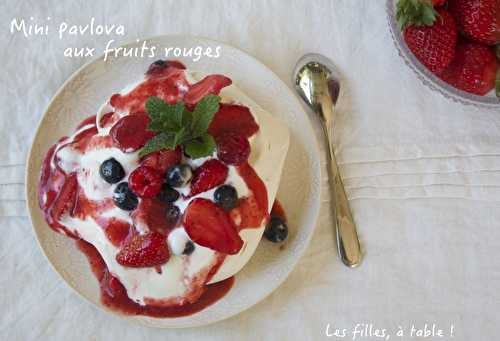 Mini pavlova aux fruits rouges