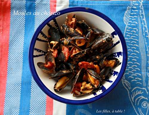 Moules au chorizo et piment d’espelette