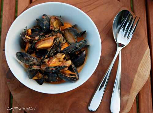 Moules au curry