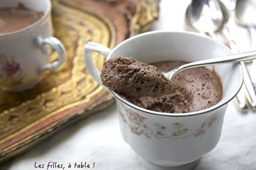 Mousse au chocolat noir et crème de coco