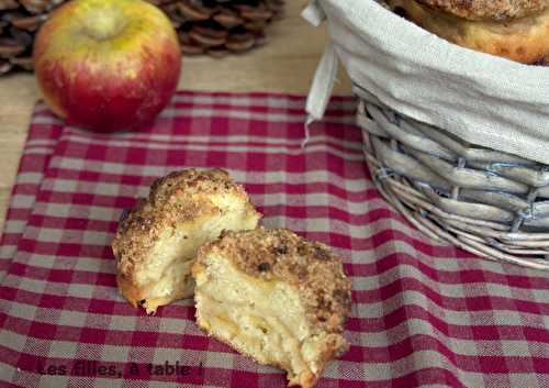 Muffins aux pommes et crumble épicé