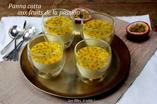 Panna cotta aux fruits de la passion et crème coco