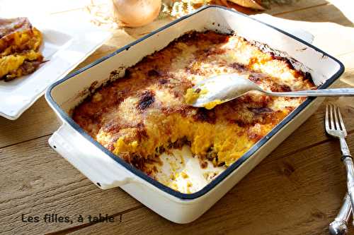 Parmentier de canard confit à la courge